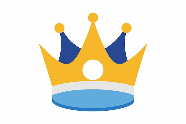 Ilustración vectorial al estilo de dibujos animados de la corona