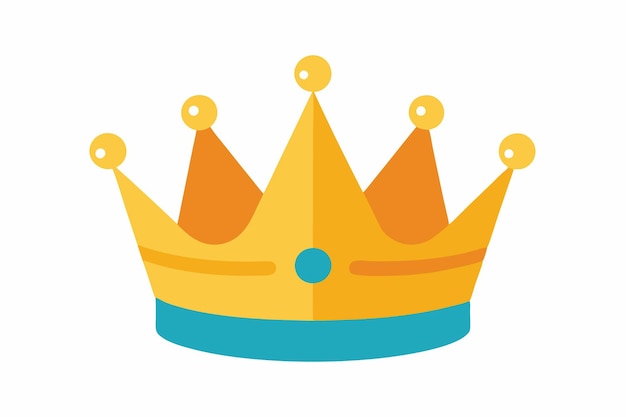 Ilustración vectorial al estilo de dibujos animados de la corona