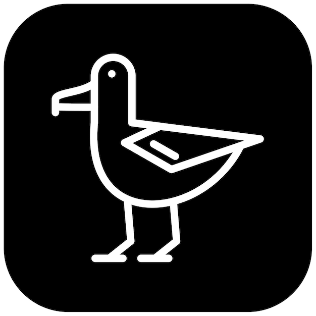Ilustración vectorial del albatros
