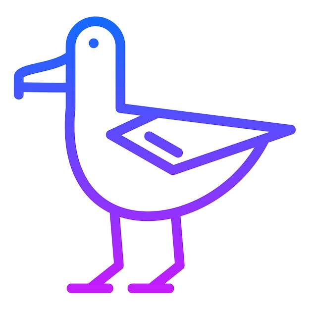 Ilustración vectorial del albatros