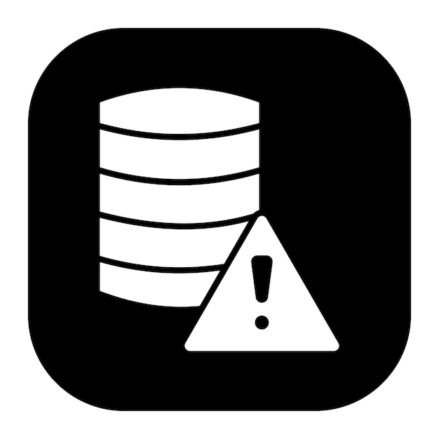 Ilustración vectorial de alertas de la base de datos