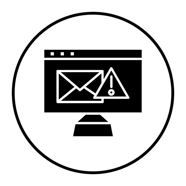 Ilustración vectorial de alertas de correo electrónico
