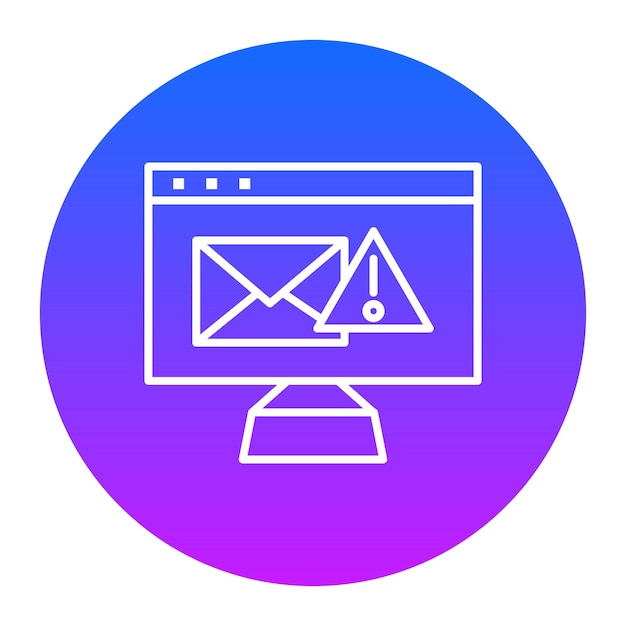 Ilustración vectorial de alertas de correo electrónico