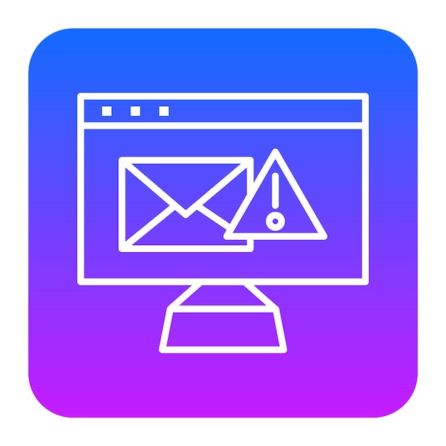Ilustración vectorial de alertas de correo electrónico