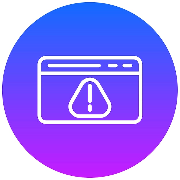 Ilustración vectorial de alertas web