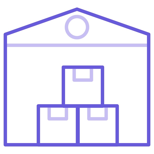 Ilustración vectorial del almacén