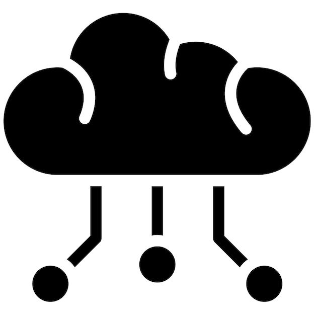 Ilustración vectorial de almacenamiento en la nube