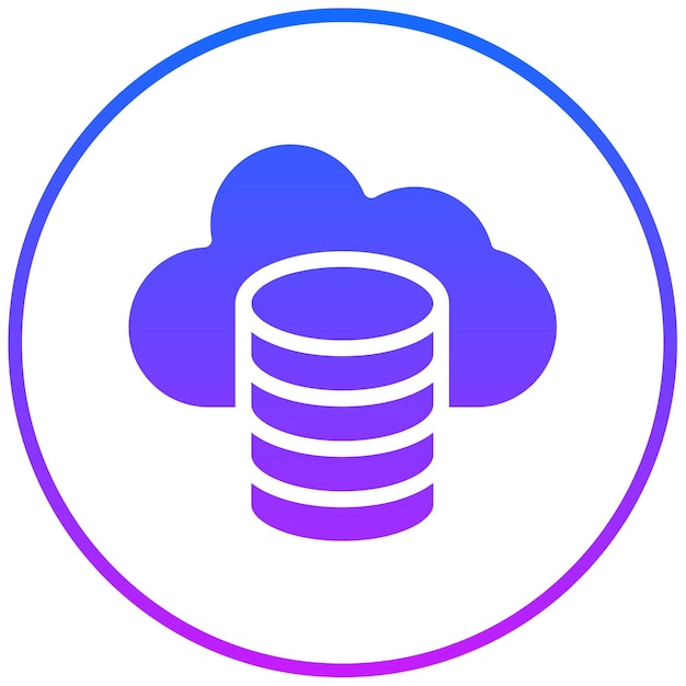Ilustración vectorial de almacenamiento en la nube
