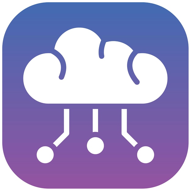Ilustración vectorial de almacenamiento en la nube