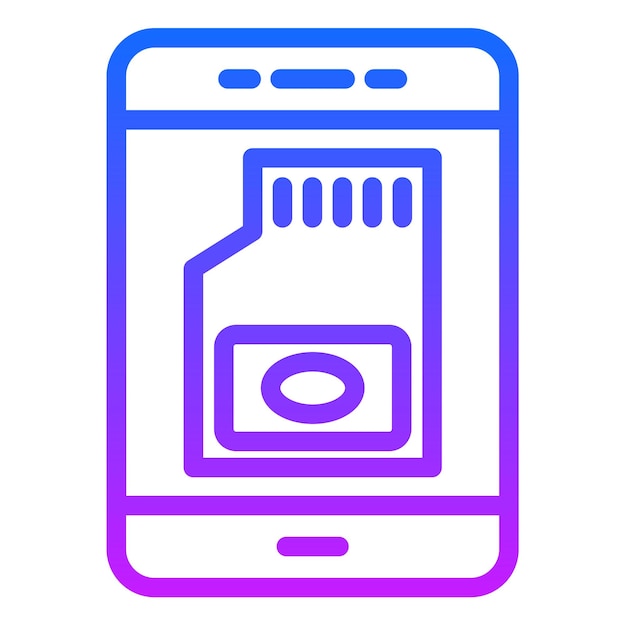 Ilustración vectorial de almacenamiento SD