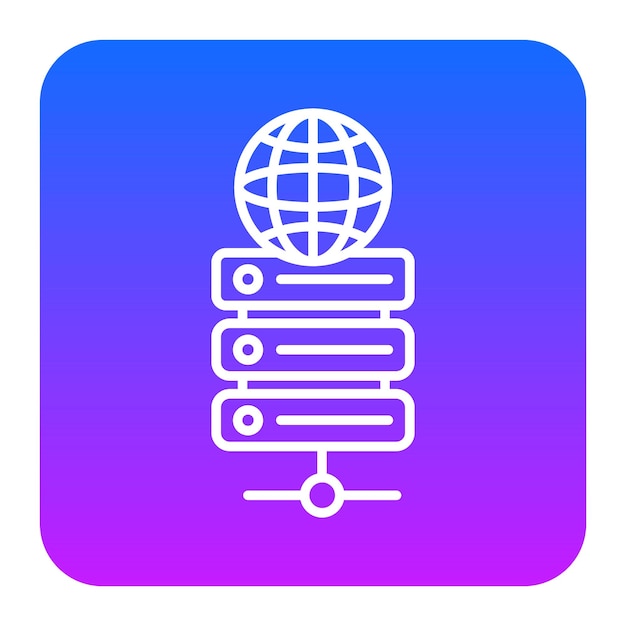 Ilustración vectorial de alojamiento web