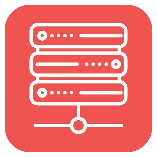 Ilustración vectorial de alojamiento web
