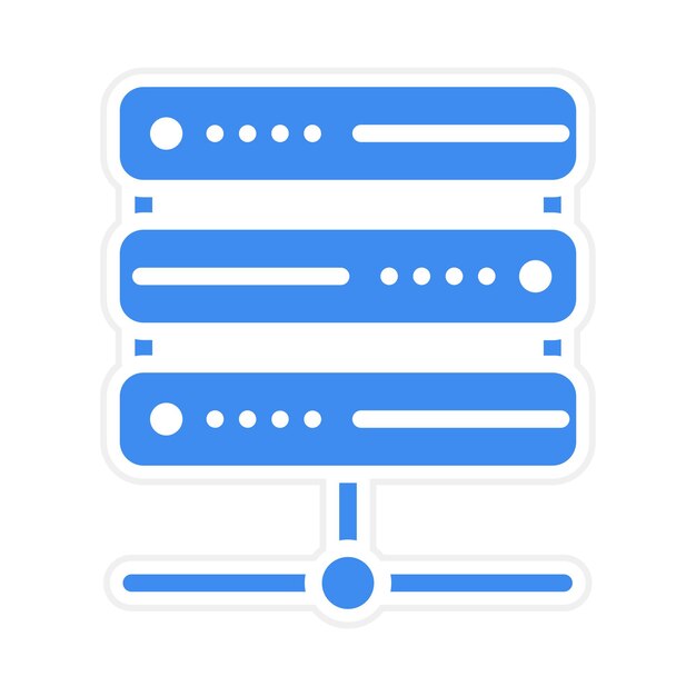 Ilustración vectorial de alojamiento web