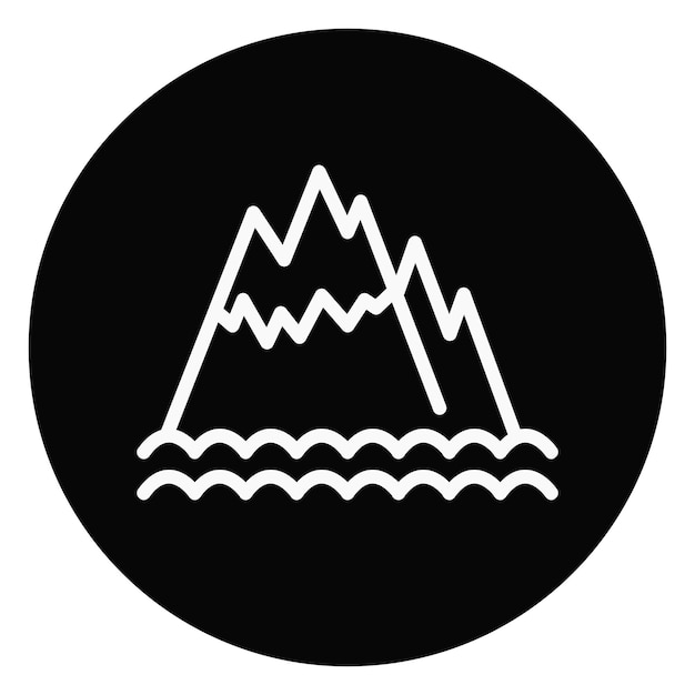 Ilustración vectorial de los Alpes italianos