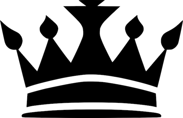 Vector ilustración vectorial de alta calidad del logotipo de la corona ideal para el gráfico de la camiseta