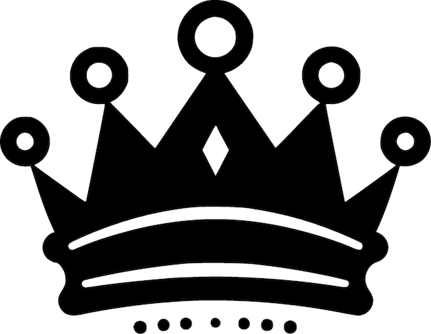 Ilustración vectorial de alta calidad del logotipo de la coronación ideal para gráficos de camisetas