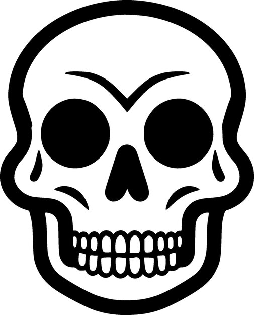 Ilustración vectorial de alta calidad del logotipo del cráneo ideal para el gráfico de la camiseta