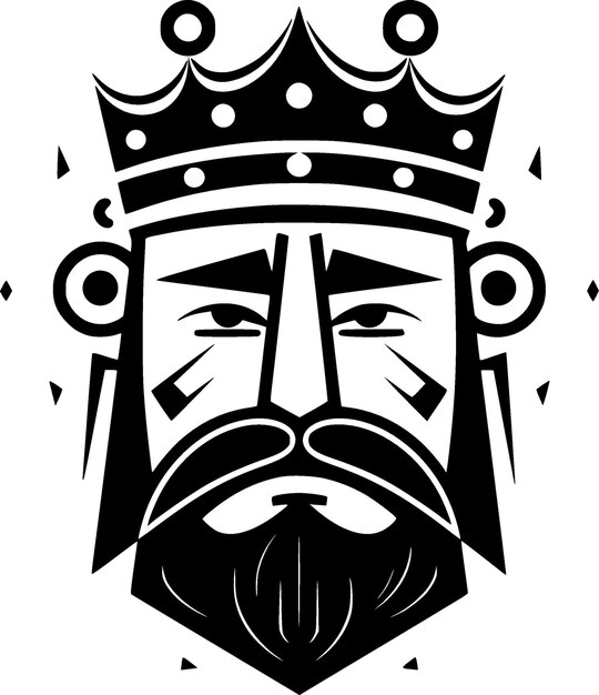 Vector ilustración vectorial de alta calidad del logotipo de king ideal para el gráfico de camisetas