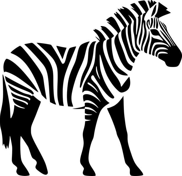 Vector ilustración vectorial de alta calidad de zebra logotipo vectorial ideal para gráficos de camisetas