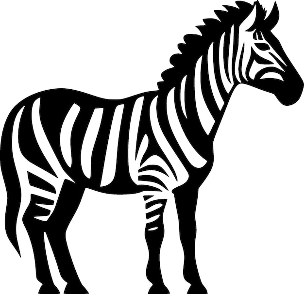 Ilustración vectorial de alta calidad de Zebra Logotipo vectorial ideal para gráficos de camisetas