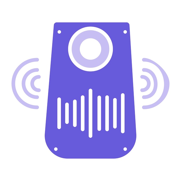 Ilustración vectorial de altavoces inteligentes