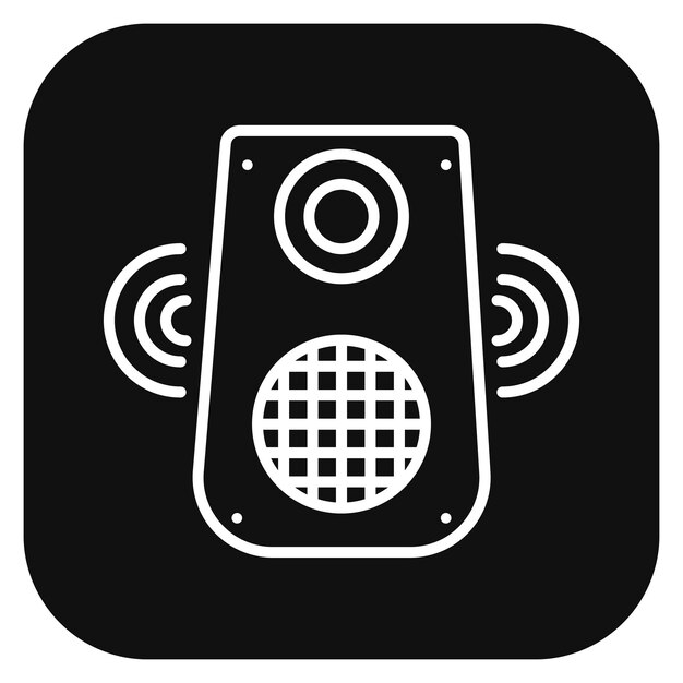 Ilustración vectorial de los altavoces