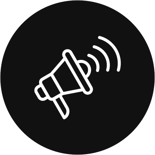 Ilustración vectorial del altavoz