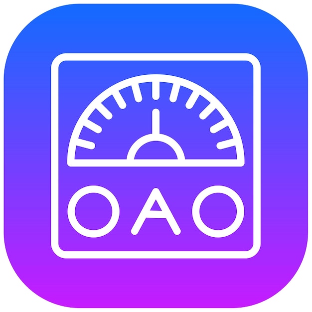 Ilustración vectorial del amperímetro