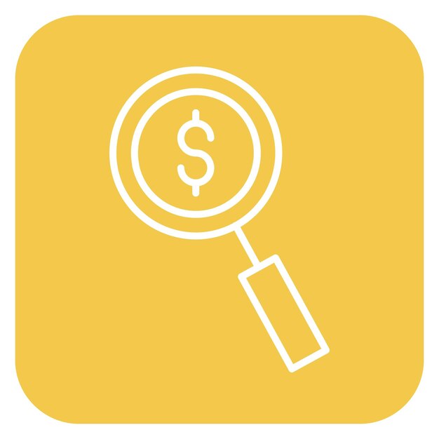 Ilustración vectorial de análisis forense de dinero