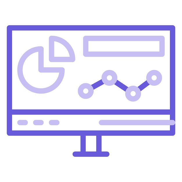 Ilustración vectorial de análisis de monitoreo