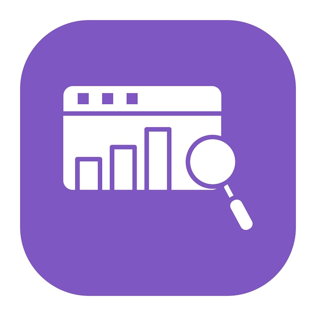 Ilustración vectorial de análisis de sitios web