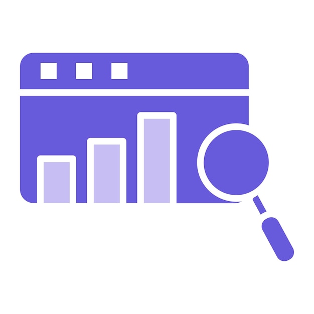 Ilustración vectorial de análisis de sitios web
