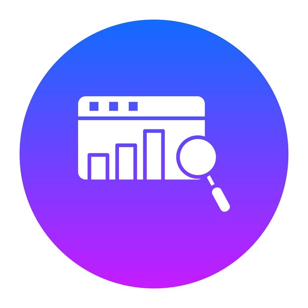 Ilustración vectorial de análisis de sitios web