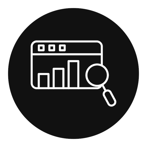 Ilustración vectorial de análisis de sitios web