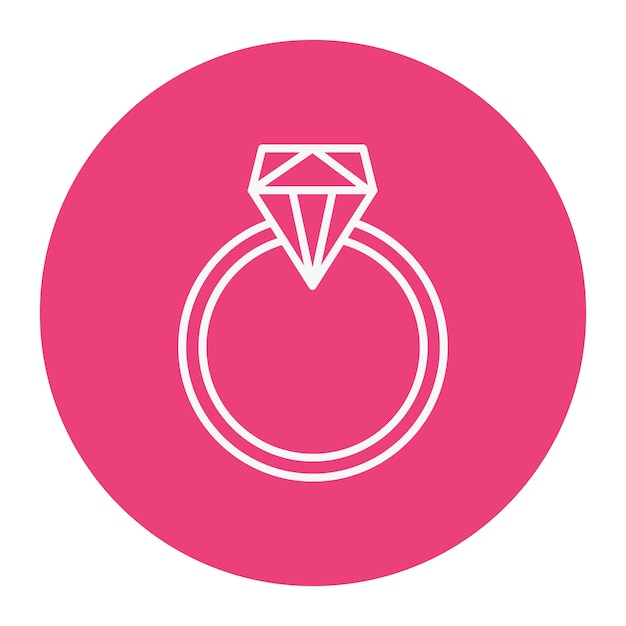 Ilustración vectorial del anillo de bodas
