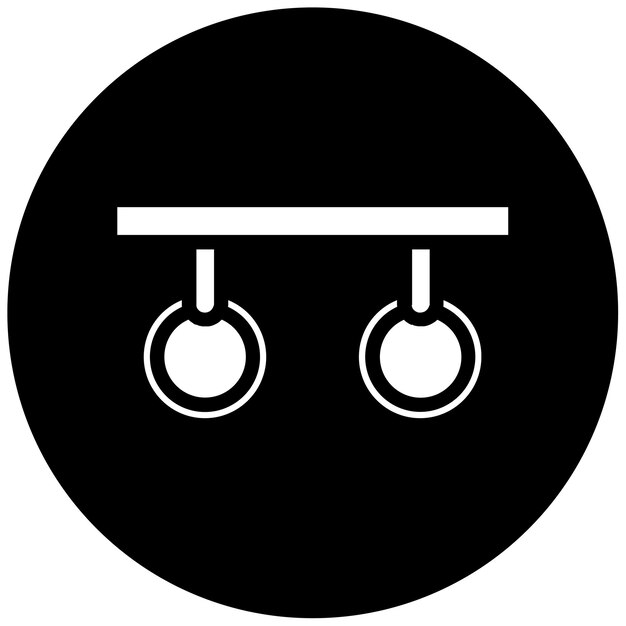 Ilustración vectorial de los anillos del gimnasio