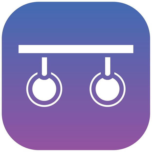 Ilustración vectorial de los anillos del gimnasio
