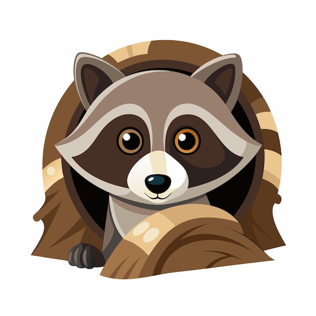 Ilustración vectorial de animales forestales