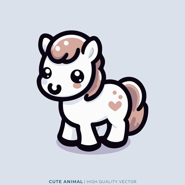 Ilustración vectorial de animales Forma linda