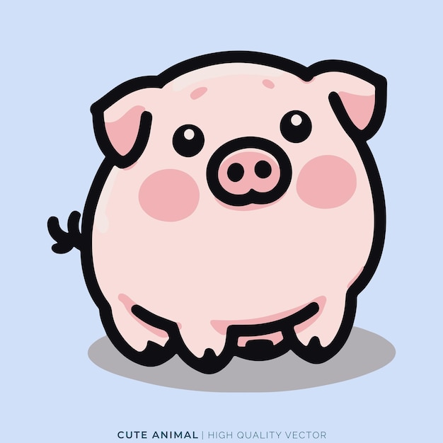 Ilustración vectorial de animales muy bonita