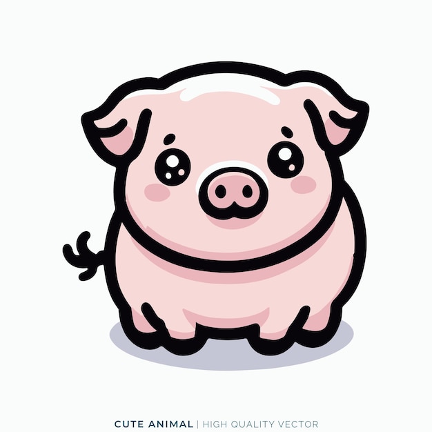 Ilustración vectorial de animales muy bonita