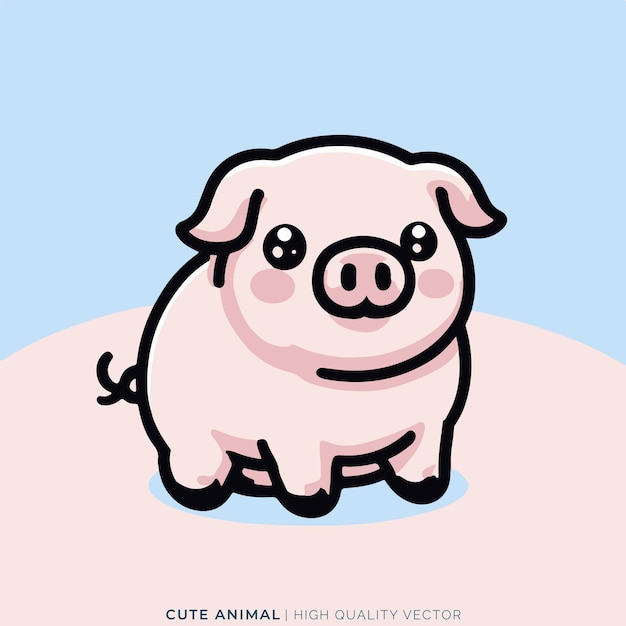 Vector ilustración vectorial de animales muy bonita