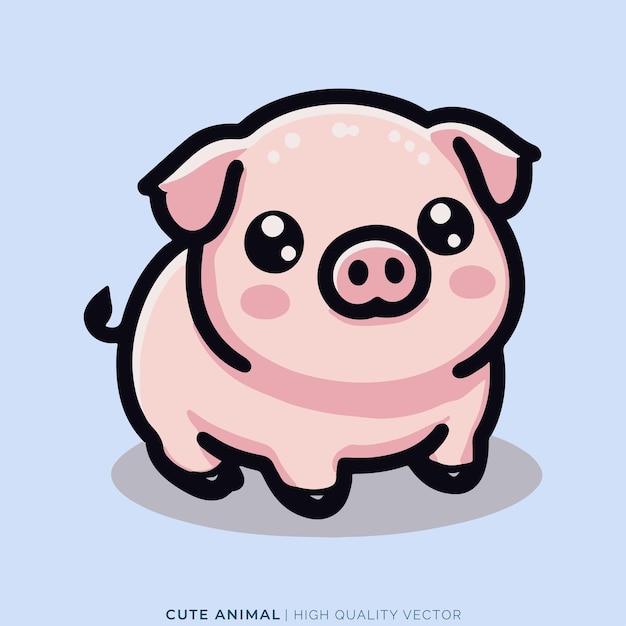 Ilustración vectorial de animales muy bonita