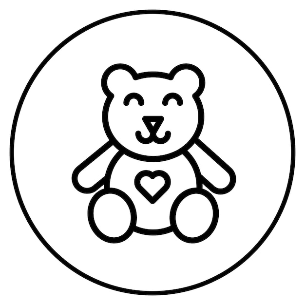 Ilustración vectorial de animales de peluche