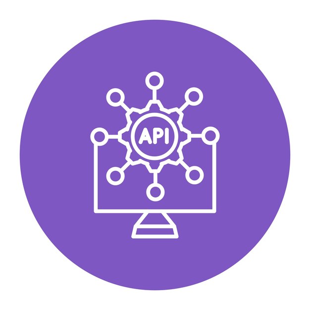 Ilustración vectorial de la API
