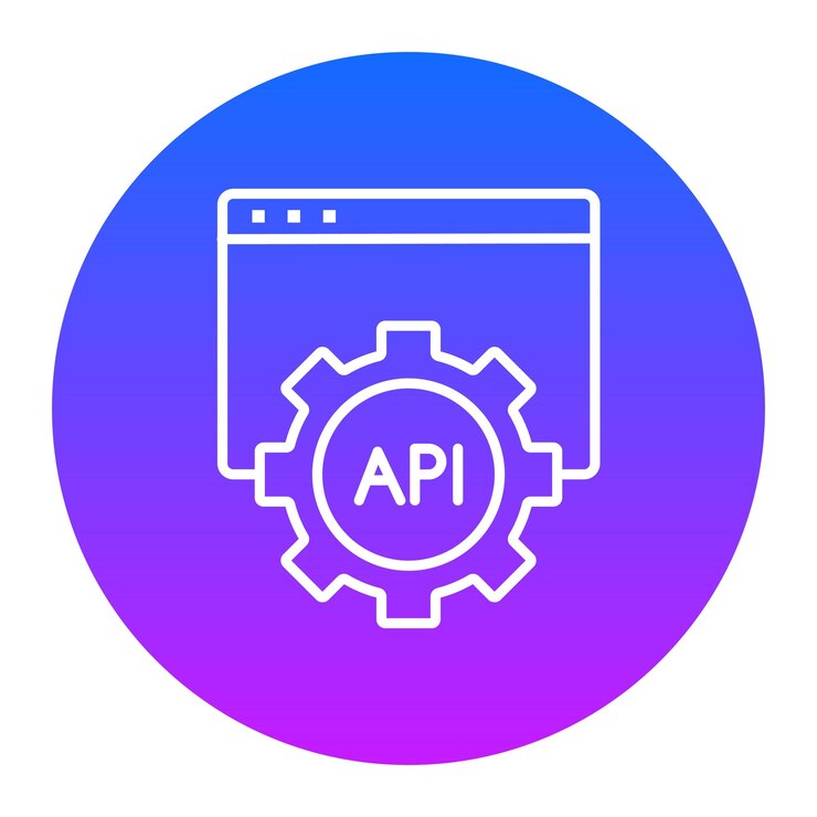 Vector ilustración vectorial de la api