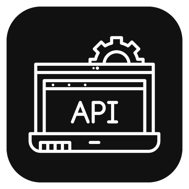 Vector ilustración vectorial de la api