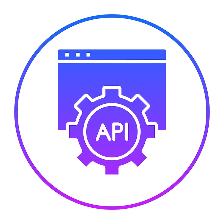 Vector ilustración vectorial de la api
