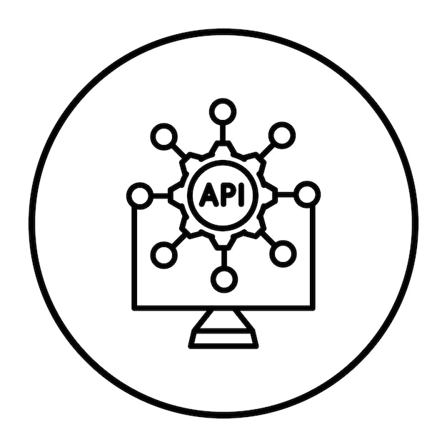 Ilustración vectorial de la API