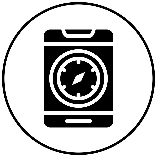 Ilustración vectorial de la aplicación Compass